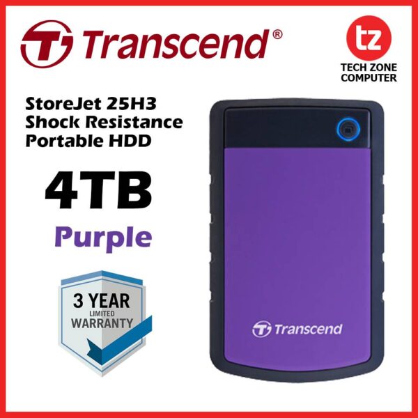 Transcend 4TB StoreJet 25H3 External Hard Drive - Image 3